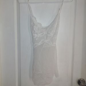 Victoria's secret white lace lingerie